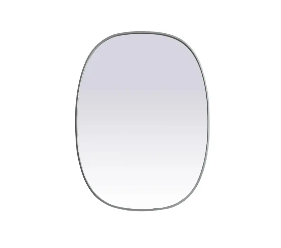 Brynn 30" x 40" Rounded Corner Mirror in Silver - Image 1