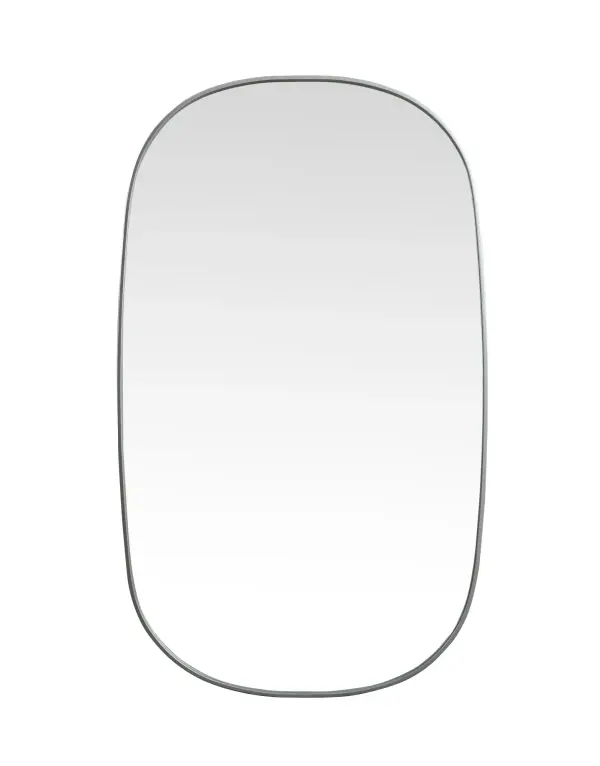 Crafted of metal, this mirror strikes a rounded corner silhouette. Instantly open up any space in your home with this minimalist wall-mounted mirror. Its slender, clean-lined frame sports a classic finish, while the glass mirror within features a flat, for a brilliant reflection, letting the light bounce off to expand your space. Designed in an oblong shape, this metal-frame mirror showcases in the three available satin finishes in black, brass, or silver. Mount this work of art in any room of your choice for added visual impact. Collection: Brynn Rooms: living room, entryway, bathroom, office Finish: Silver Width: 1.00" Height: 60.00" Length: 36.00" Weight: 37.00 lb Material: iron and MDF Country of Origin: China Manufacturer Warranty: 1 year limited