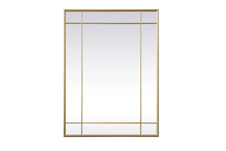 Viola French Panel Mirror in Brass - Image 1