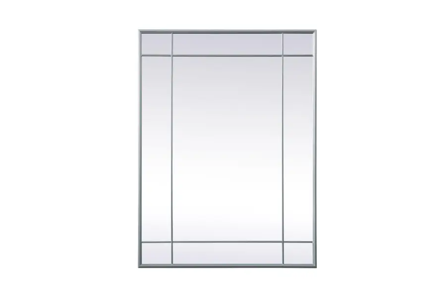 Viola French Panel Mirror in Silver - Image 1