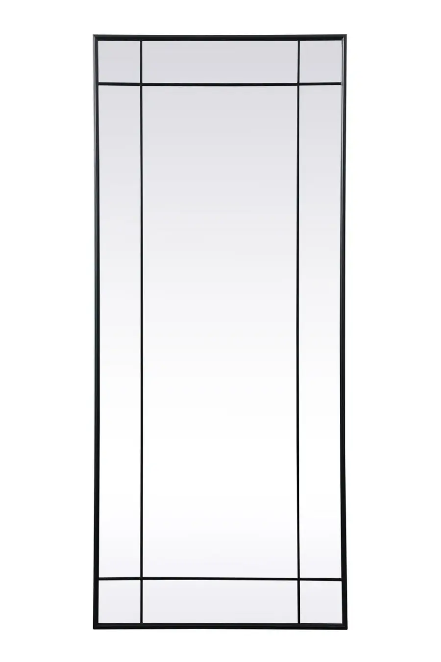 Viola French Panel Mirror in Black - Image 1