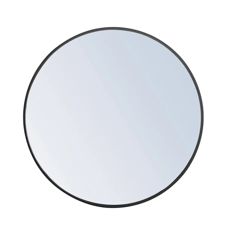 Eternity 28" Round Black Mirror