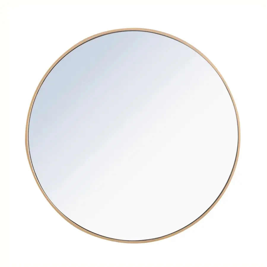 Eternity Round Brass Mirror - 32"