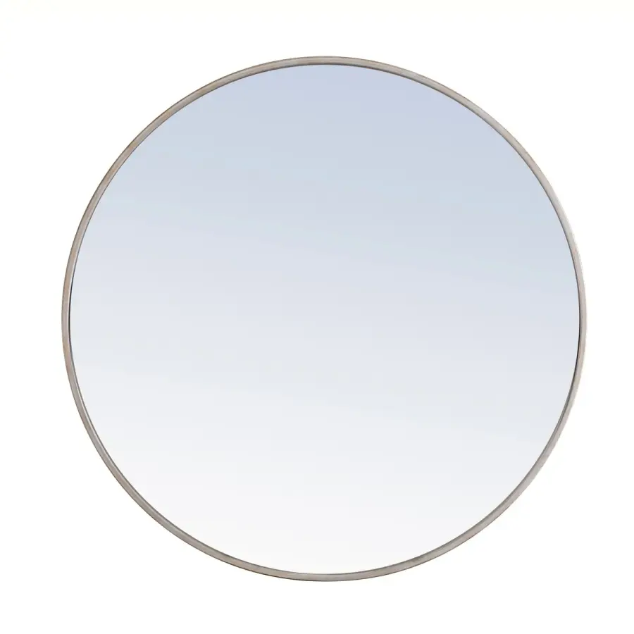 Eternity 32" Round Mirror in Silver