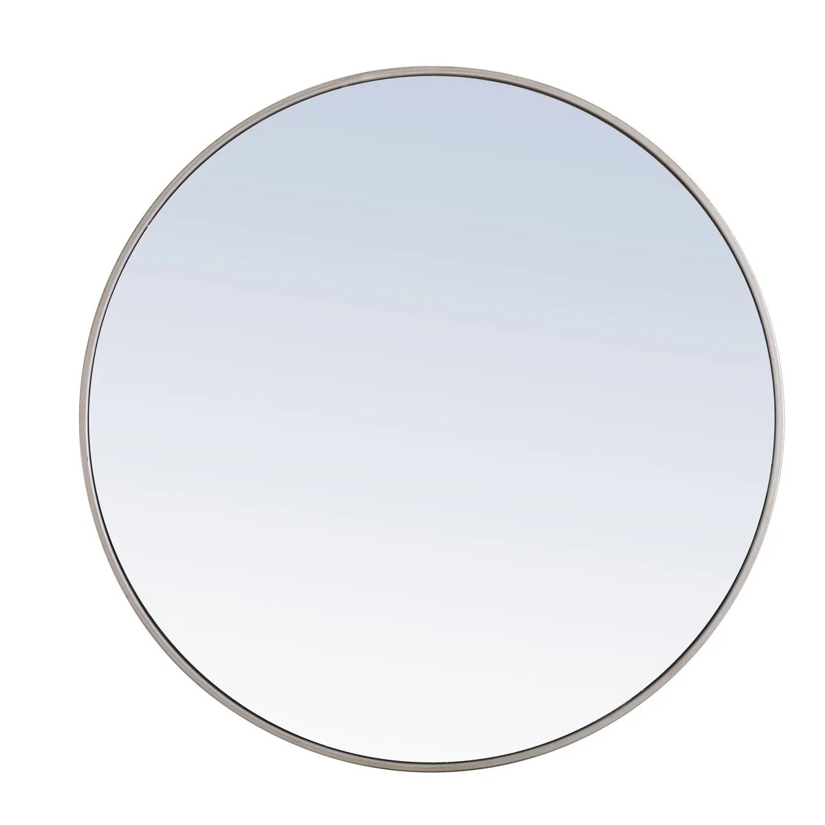 Eternity 36" Round Mirror in Silver
