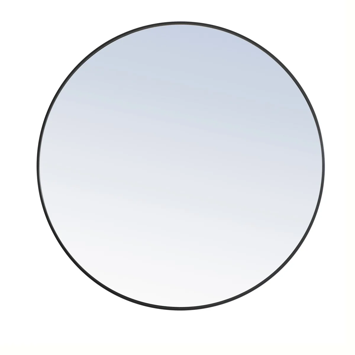 Eternity 42" Round Black Mirror