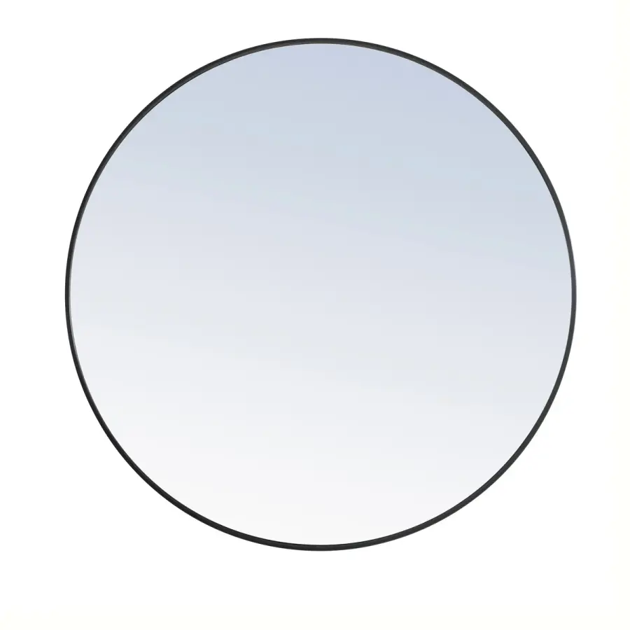 Eternity 42" Round Black Mirror