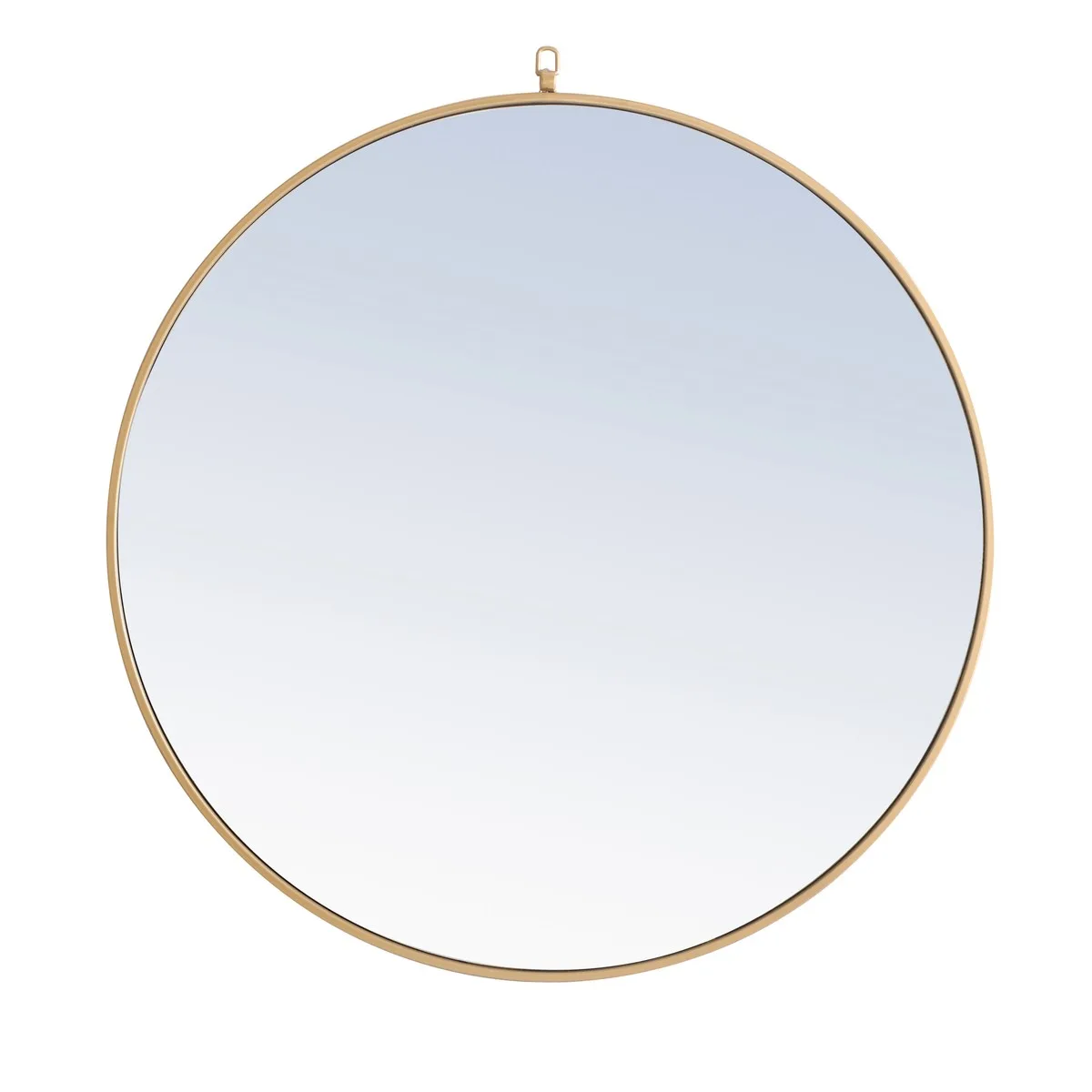 Rowan 36" Round Brass Mirror