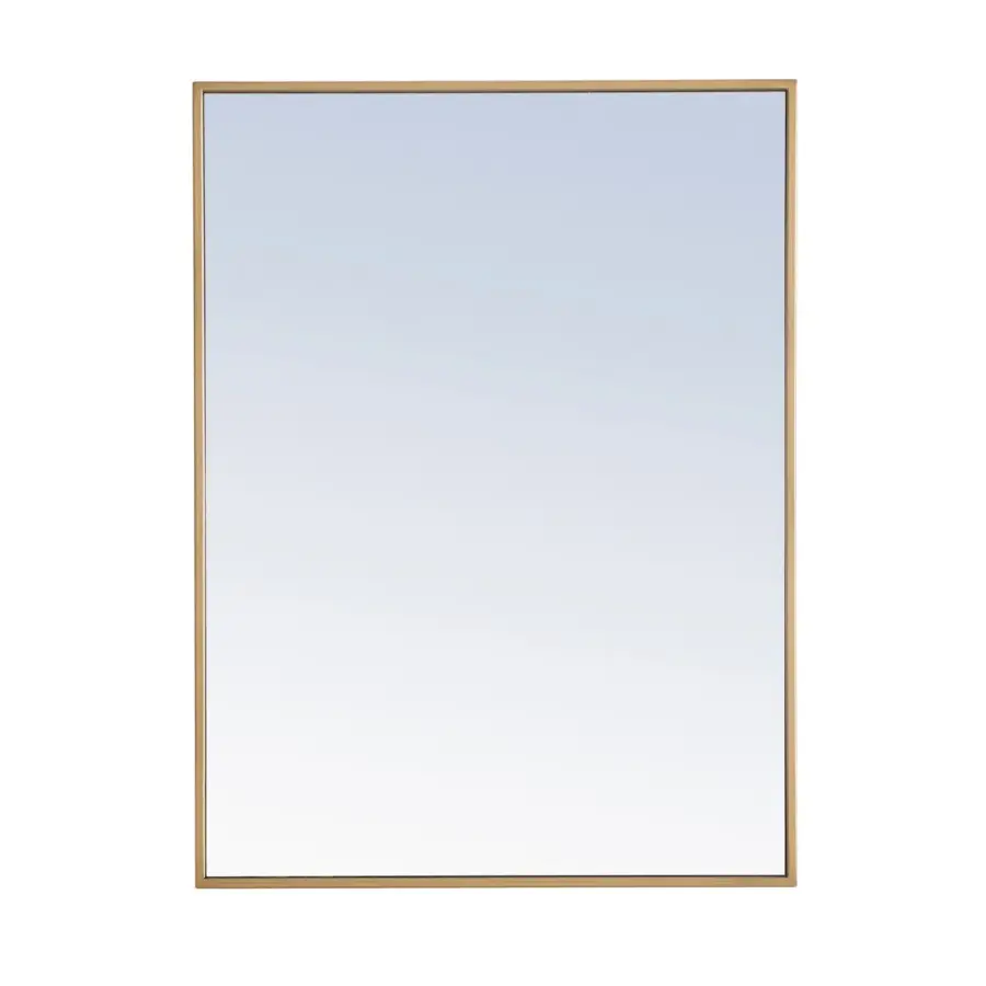 Monet Rectangular Mirror in Brass