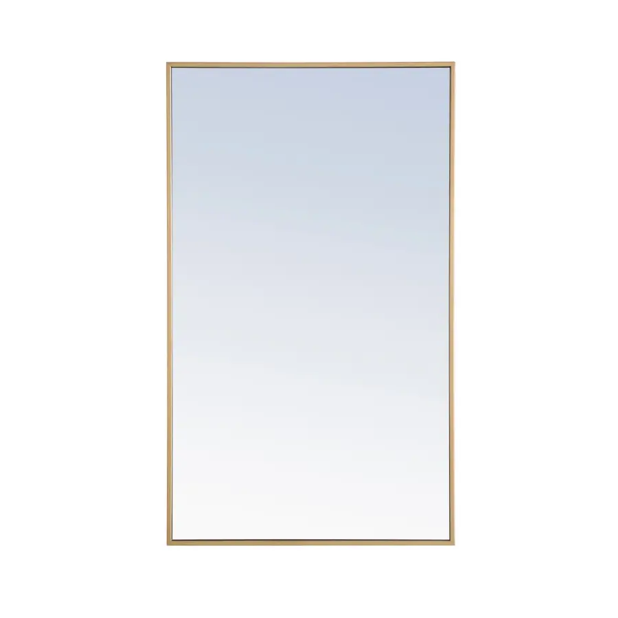 Monet Rectangular Mirror in Brass