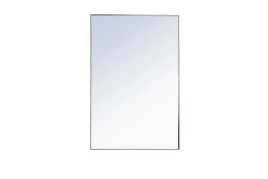 Monet Rectangular Mirror in Silver