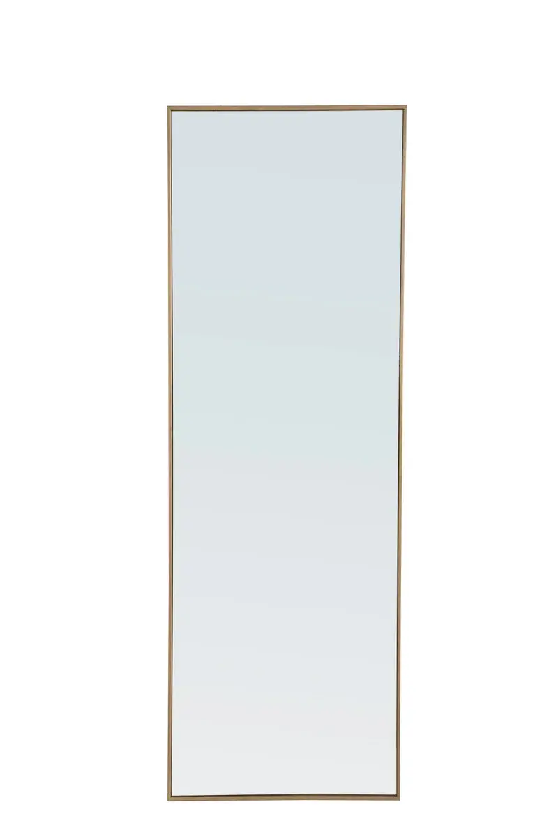 Monet Rectangular Mirror in Brass