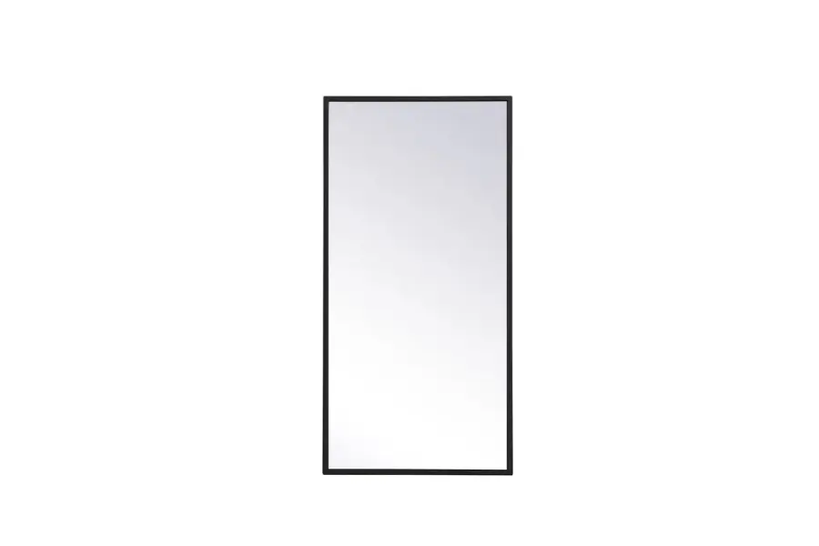 Monet Black Rectangular Mirror