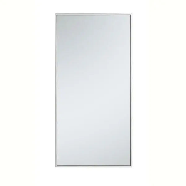 Add elegance and simple form into your home while expanding visual space. This versatile rectangular mirror can be oriented vertically or horizontally, and its slender metal frame comes in a black, brass, or Silver finish. Available in a variety of sizes, this mirror offers you a plethora of design options--whether it overlooks your home in the foyer, bathroom, or bedroom, its stylish modernity will please all. Collection: Monet Rooms: living room, dining room, bedroom, bathroom, foyer Finish: Silver Width: 1.00" Height: 36.00" Length: 18.00" Weight: 11.00 lb Extension from Wall: 0.16" Material: iron, glass, wood Country of Origin: China Manufacturer Warranty: 1 year limited Spec Sheet