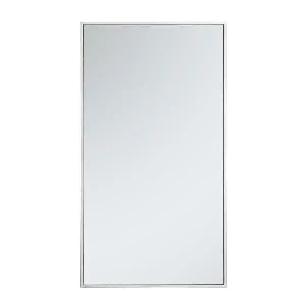 Add elegance and simple form into your home while expanding visual space. This versatile rectangular mirror can be oriented vertically or horizontally, and its slender metal frame comes in a black, brass, or Silver finish. Available in a variety of sizes, this mirror offers you a plethora of design options--whether it overlooks your home in the foyer, bathroom, or bedroom, its stylish modernity will please all. Collection: Monet Rooms: living room, dining room, bedroom, bathroom, foyer Finish: Silver Width: 1.00" Height: 36.00" Length: 20.00" Weight: 13.00 lb Extension from Wall: 0.16" Material: iron, glass, wood Country of Origin: China Manufacturer Warranty: 1 year limited Spec Sheet