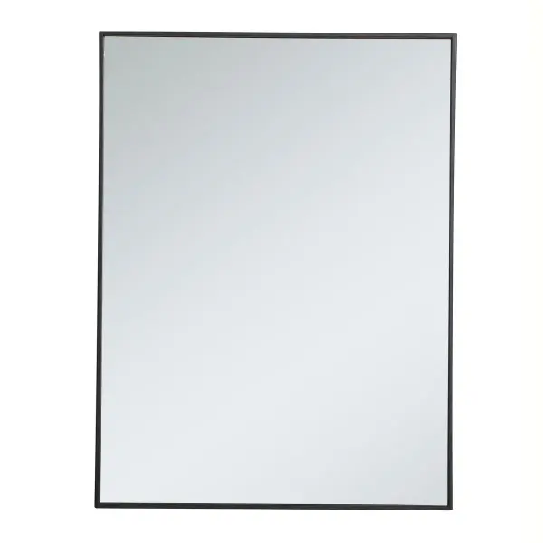 Add elegance and simple form into your home while expanding visual space. This versatile rectangular mirror can be oriented vertically or horizontally, and its slender metal frame comes in a black, brass, or Silver finish. Available in a variety of sizes, this mirror offers you a plethora of design options--whether it overlooks your home in the foyer, bathroom, or bedroom, its stylish modernity will please all. Collection: Monet Rooms: living room, dining room, bedroom, bathroom, foyer Finish: Black Width: 1.00" Height: 40.00" Length: 30.00" Weight: 25.00 lb Extension from Wall: 0.16" Material: iron, glass, wood Country of Origin: China Manufacturer Warranty: 1 year limited Spec Sheet