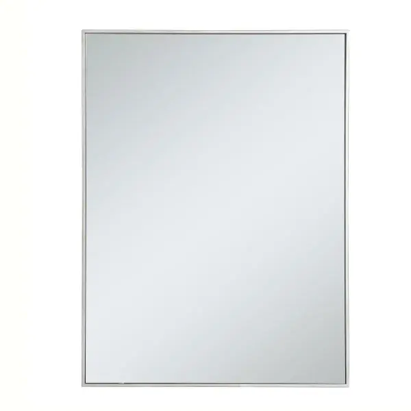 Add elegance and simple form into your home while expanding visual space. This versatile rectangular mirror can be oriented vertically or horizontally, and its slender metal frame comes in a black, brass, or Silver finish. Available in a variety of sizes, this mirror offers you a plethora of design options--whether it overlooks your home in the foyer, bathroom, or bedroom, its stylish modernity will please all. Collection: Monet Rooms: living room, dining room, bedroom, bathroom, foyer Finish: Silver Width: 1.00" Height: 40.00" Length: 30.00" Weight: 25.00 lb Extension from Wall: 0.16" Material: iron, glass, wood Country of Origin: China Manufacturer Warranty: 1 year limited Spec Sheet
