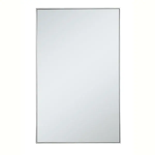 Add elegance and simple form into your home while expanding visual space. This versatile rectangular mirror can be oriented vertically or horizontally, and its slender metal frame comes in a black, brass, or Silver finish. Available in a variety of sizes, this mirror offers you a plethora of design options--whether it overlooks your home in the foyer, bathroom, or bedroom, its stylish modernity will please all. Collection: Monet Rooms: living room, dining room, bedroom, bathroom, foyer Finish: Silver Width: 1.00" Height: 48.00" Length: 30.00" Weight: 29.00 lb Extension from Wall: 0.16" Material: iron, glass, wood Country of Origin: China Manufacturer Warranty: 1 year limited Spec Sheet
