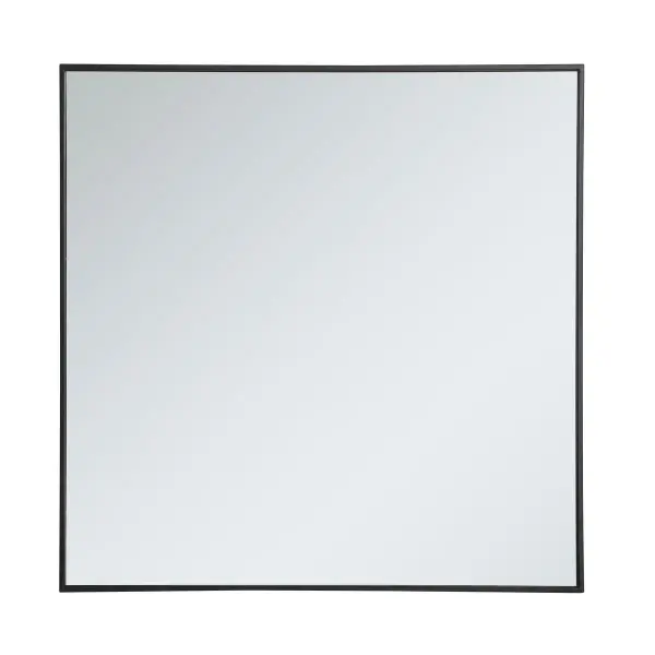 Monet 36" Square Mirror in Black