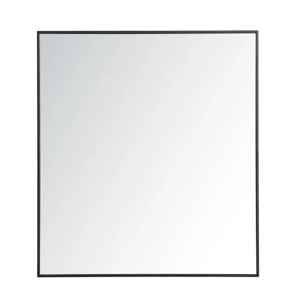 Monet Rectangular Mirror in Black