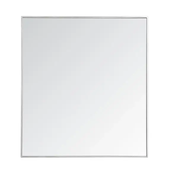 Monet Rectangular Mirror in Silver
