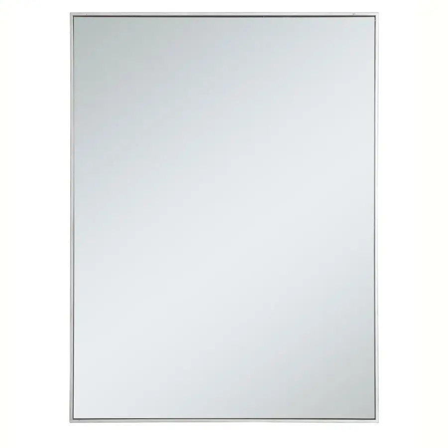 Monet 36" x 48" Rectangular Mirror in Silver