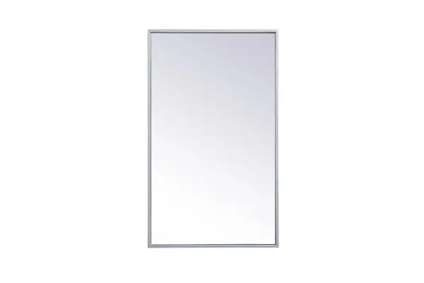 The Wyn medicine cabinet reflects a minimalist's design and trendy styling with its rust-free metal frame mirror. The classic clean and straight lines of this rectangular mirror provide you with a timeless and elegant look in your bathroom, featuring an ultra-thin metal frame in deep profile, reflecting a minimalist's design and industrial styling. Open its door to the left or right to reveal two adjustable glass shelves for storing your toiletries. There are four metal keyhole hangers installed on the back of the mirror for easy installation, mounting hardware is not included. Constructed with a manufactured wood frame for exceptional strength and durability. Collection: Wyn Rooms: bathroom Finish: Silver Width: 5.00" Height: 28.00" Length: 17.00" Weight: 22.00 lb Extension from Wall: 0.16" Material: mdf, glass, metal Country of Origin: China Safety Rating: Damp Manufacturer Warranty: 1 year limited Spec Sheet