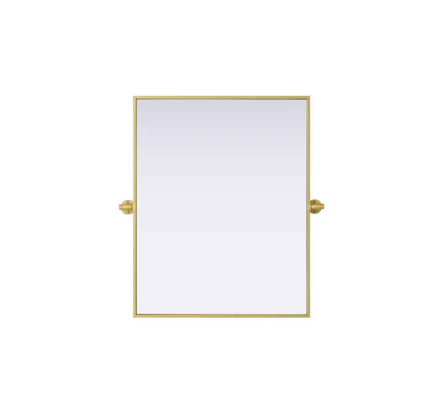 Amoura Pivot Mirror in Brass - Image 1