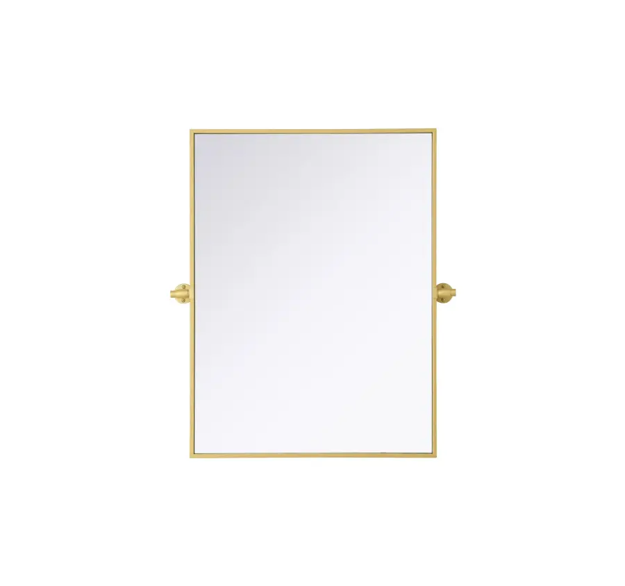 Amoura Pivot Mirror in Brass - Image 1