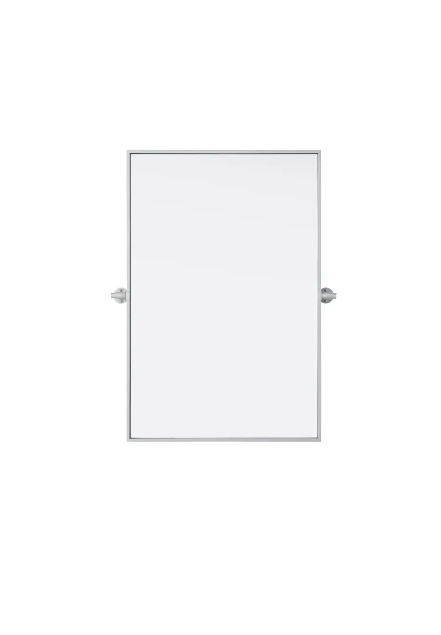 Amoura 24" x 36" Pivot Mirror in Silver - Image 1