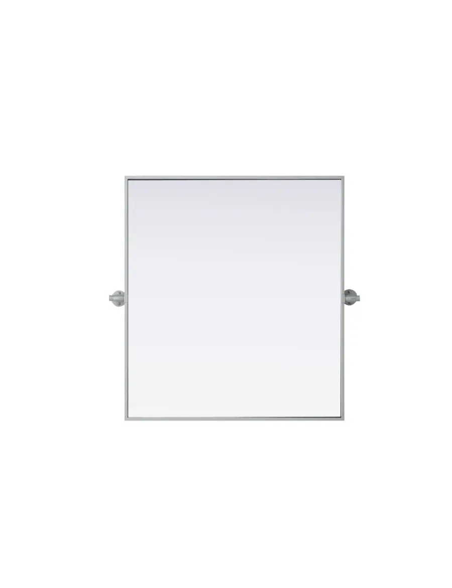 Amoura Pivot Mirror in Silver - Image 1
