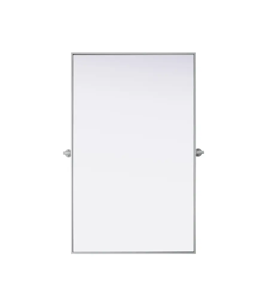 Amoura 48" x 30" Pivot Mirror in Silver - Image 1