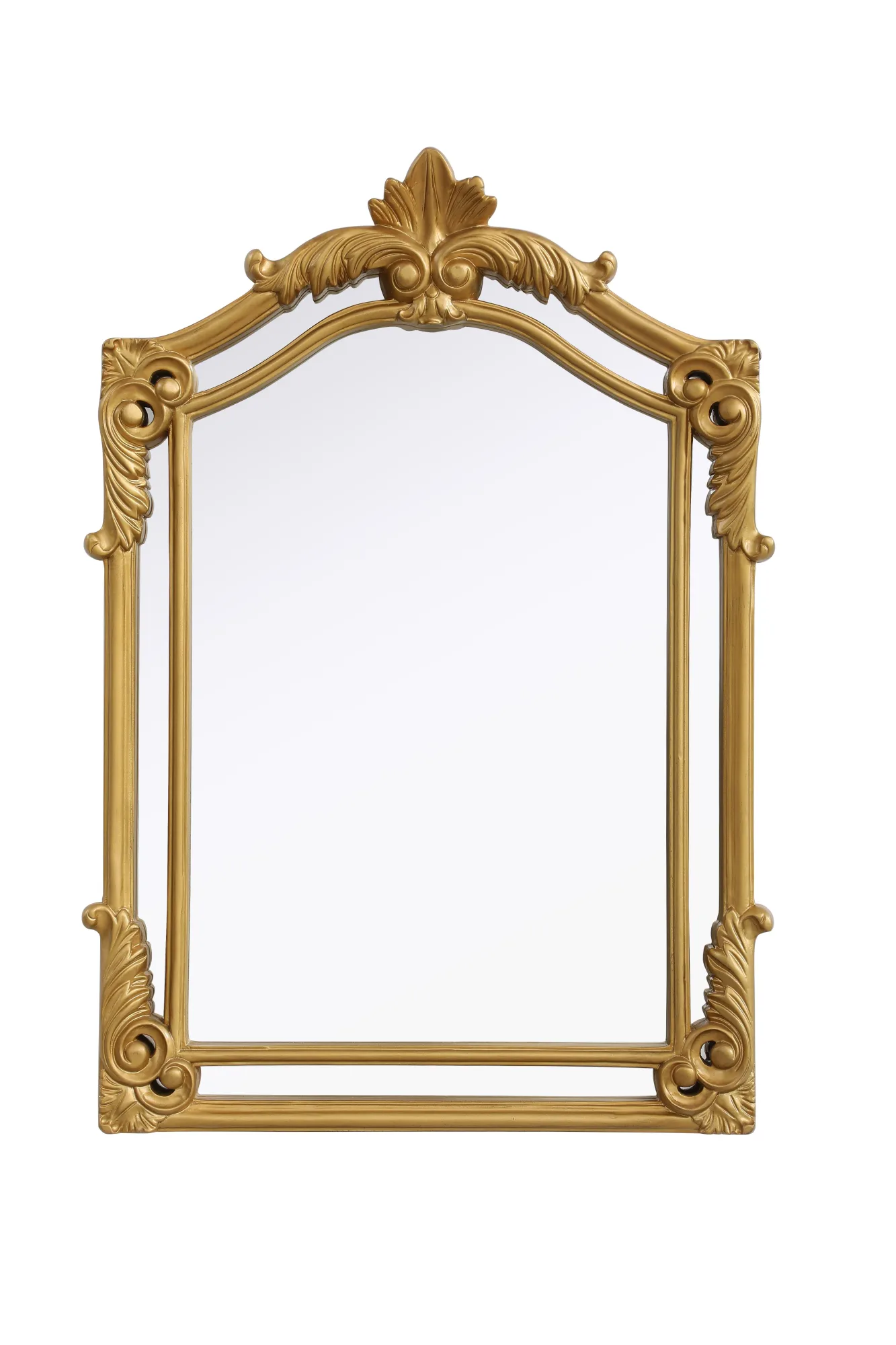 Madeline Mirror in gold leaf