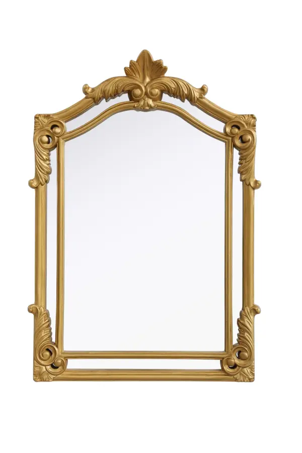 Dimensions
Width: 25.5"
Height: 36"
Extension: 2.4"
Specifications
Assembly Required: No
Distressed Finish: Yes
Dry/Wet/Damp: Dry
Finish (Color): Antique Gold Leaf
Mirror Material: Resin And Mdf
Frameless: No
Hardware Finish: Black
Harware Material: Iron
Mirror Frame Shape: Rectangle
Mirror Hanging Orientation: Vertical
Mirror Mounting: Metal Inset hanger
Product Shape: Rectangle
Product Type: Decorative Mirrors
Product Warranty: 1 year limited
25
Wire Included: No
Shipment type: Small Parcel