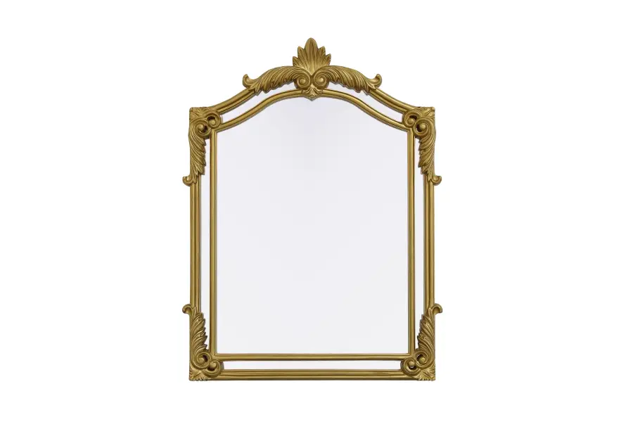 Madeline Gold Leaf Ornate Mirror - Image 1