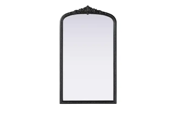 Bring classic charm and vintage character to your home with this arched wall mirror in a distressed vintage bronze finish. The hand-painted frame showcases ornate scroll and floral detailing, creating a refined, old-world aesthetic. Crafted from resin with an MDF backing board, this mirror is lightweight yet durable. Designed for vertical hanging only, it includes a metal inset hanger for easy installation (hardware not included). Whether placed above a fireplace mantel, in an entryway, or as an accent piece in a living room, this mirror enhances the space with its architectural beauty. Available in multiple sizes and an alternative antique brass finish, it is a versatile addition to classic, vintage, or French-inspired interiors. Collection: Naomi Rooms: entry way, living room, dining room, bedroom, office Finish: Vintage Bronze Width: 24.00" Height: 42.00" Weight: 20.00 lb Material: Resin Country of Origin: Vietnam Manufacturer Warranty: 1 year limited