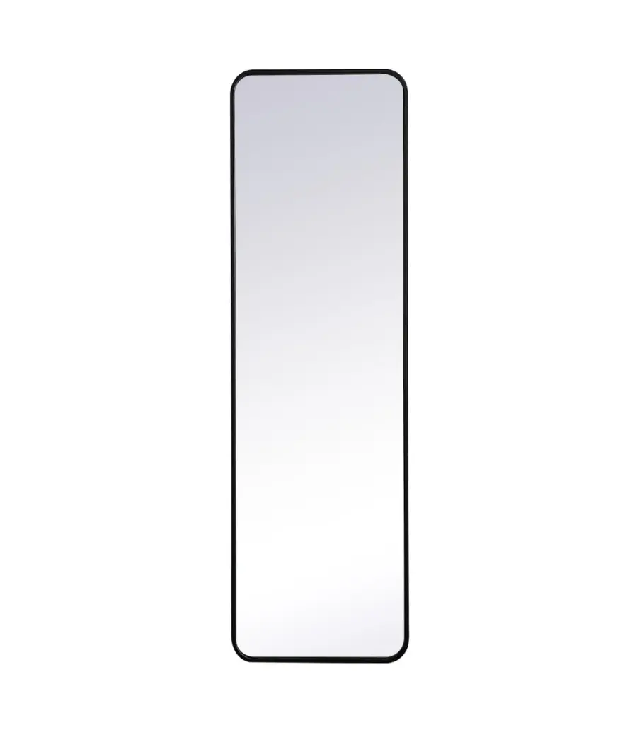 Evermore 60" Rounded Rectangle Mirror in Black