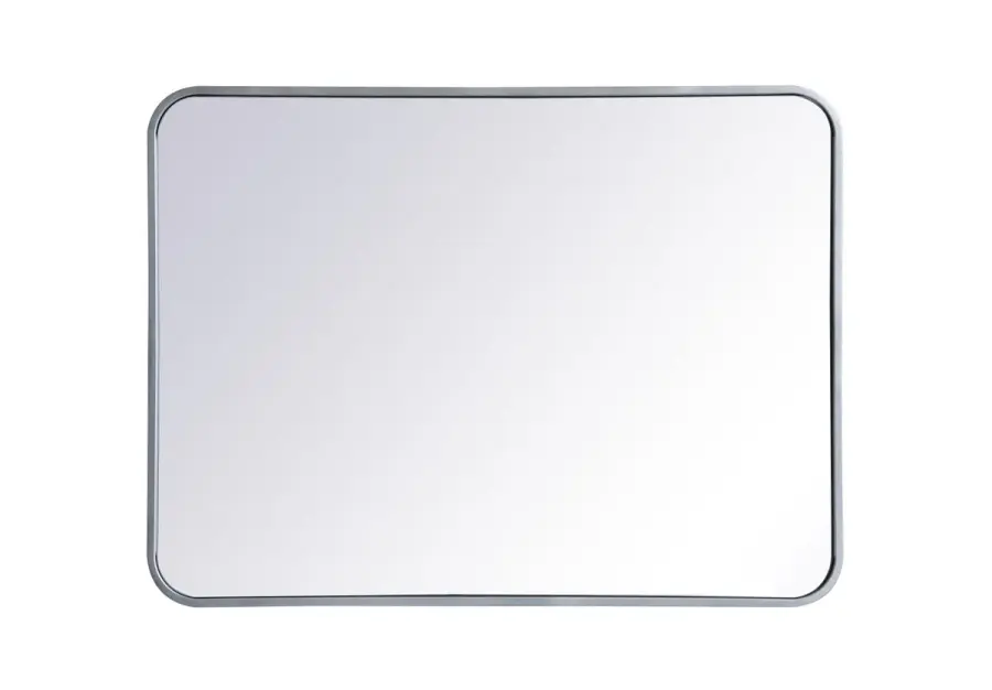 Evermore 24" x 32" Rounded Mirror in Silver