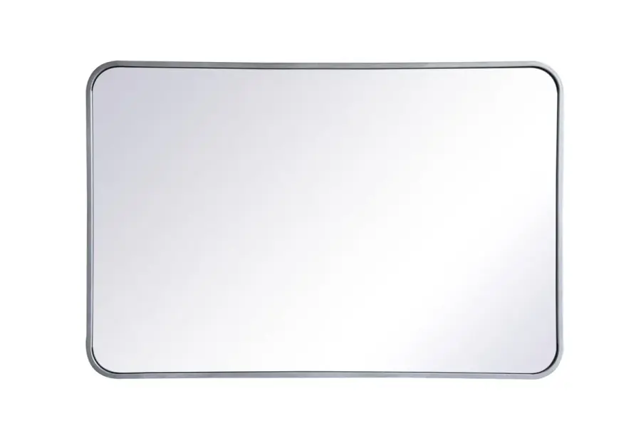 Evermore 24" x 36" Rounded Mirror in Silver