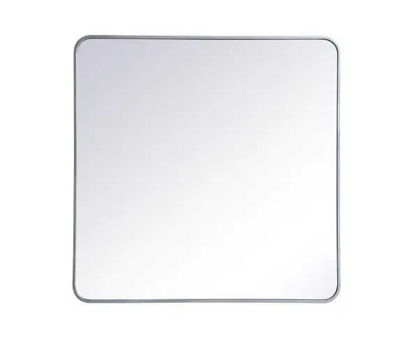 Evermore 36" Round Mirror in Silver