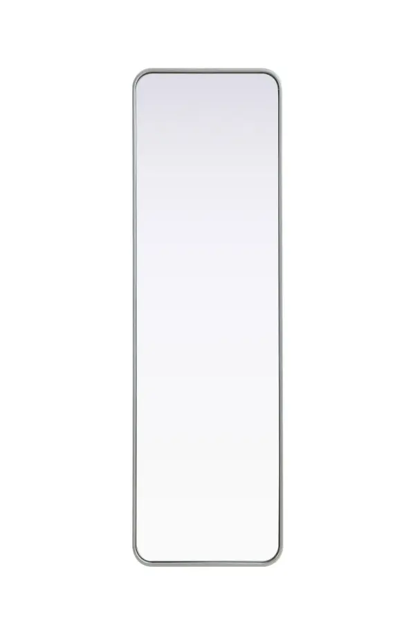 Elevate your home décor with this versatile wall mirror that combines functionality and modern design. Made from a sturdy combination of MDF, iron, and reflective mirror glass, this piece is built to last while adding a polished finish to any room. The extended depth of the frame not only provides a striking dimensional effect but also ensures the mirror's presence commands attention as a focal point. Whether you're decorating a bedroom, bathroom, or entryway, its diverse shapes—including rectangle and square—offer plenty of options to suit your style. The hand-painted black, brass, or silver finish brings a subtle yet striking touch, complemented by rounded corners for a smooth and contemporary aesthetic. With four metal inset hangers, it's ready to hang vertically or horizontally, ensuring flexibility for any layout. Available in multiple sizes, this mirror is a statement piece that blends seamlessly into both modern and classic spaces. Collection: Remy Rooms: Hallway, Living room, Bedroom, Entry Way, Office Finish: Silver Width: 18.00" Height: 60.00" Weight: 31.00 lb Extension from Wall: 2.00" Material: Iron and MDF Country of Origin: China Manufacturer Warranty: 1 year limited