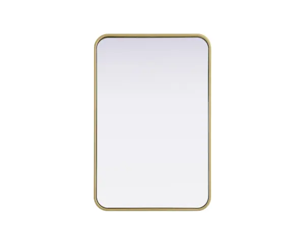 Elevate your home décor with this versatile wall mirror that combines functionality and modern design. Made from a sturdy combination of MDF, iron, and reflective mirror glass, this piece is built to last while adding a polished finish to any room. The extended depth of the frame not only provides a striking dimensional effect but also ensures the mirror's presence commands attention as a focal point. Whether you're decorating a bedroom, bathroom, or entryway, its diverse shapes—including rectangle and square—offer plenty of options to suit your style. The hand-painted black, brass, or silver finish brings a subtle yet striking touch, complemented by rounded corners for a smooth and contemporary aesthetic. With four metal inset hangers, it's ready to hang vertically or horizontally, ensuring flexibility for any layout. Available in multiple sizes, this mirror is a statement piece that blends seamlessly into both modern and classic spaces. Collection: Remy Rooms: Hallway, Living room, Bedroom, Entry Way, Office Finish: Brass Width: 20.00" Height: 30.00" Weight: 16.00 lb Extension from Wall: 2.00" Material: Iron and MDF Country of Origin: China Manufacturer Warranty: 1 year limited