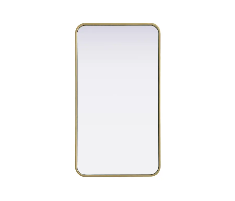 Remy 20" x 36" Wall Mirror in Brass - Image 1