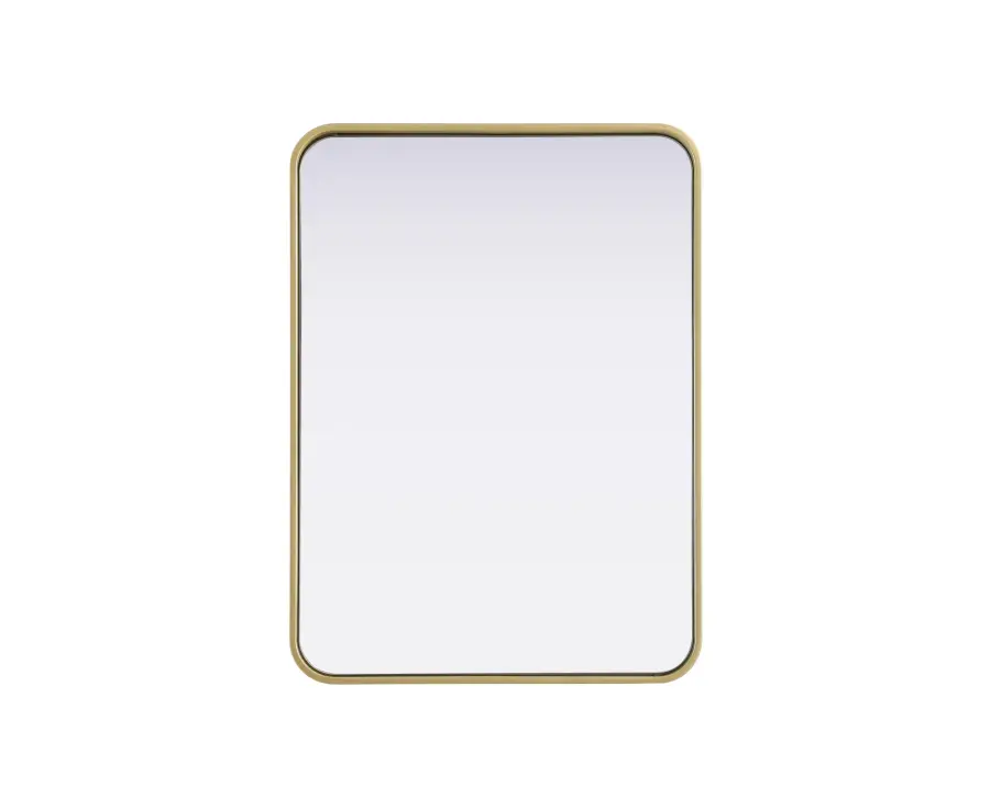 Remy Brass Wall Mirror - 22" x 30" - Image 1