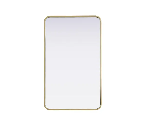 Elevate your home décor with this versatile wall mirror that combines functionality and modern design. Made from a sturdy combination of MDF, iron, and reflective mirror glass, this piece is built to last while adding a polished finish to any room. The extended depth of the frame not only provides a striking dimensional effect but also ensures the mirror's presence commands attention as a focal point. Whether you're decorating a bedroom, bathroom, or entryway, its diverse shapes—including rectangle and square—offer plenty of options to suit your style. The hand-painted black, brass, or silver finish brings a subtle yet striking touch, complemented by rounded corners for a smooth and contemporary aesthetic. With four metal inset hangers, it's ready to hang vertically or horizontally, ensuring flexibility for any layout. Available in multiple sizes, this mirror is a statement piece that blends seamlessly into both modern and classic spaces. Collection: Remy Rooms: Hallway, Living room, Bedroom, Entry Way, Office Finish: Brass Width: 22.00" Height: 36.00" Weight: 19.00 lb Extension from Wall: 2.00" Material: Iron and MDF Country of Origin: China Manufacturer Warranty: 1 year limited