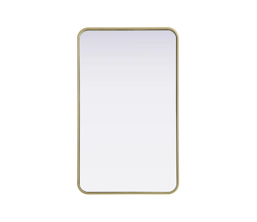 Remy 22" x 36" Wall Mirror in Brass - Image 1