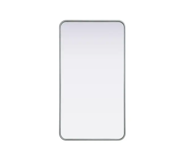 Elevate your home décor with this versatile wall mirror that combines functionality and modern design. Made from a sturdy combination of MDF, iron, and reflective mirror glass, this piece is built to last while adding a polished finish to any room. The extended depth of the frame not only provides a striking dimensional effect but also ensures the mirror's presence commands attention as a focal point. Whether you're decorating a bedroom, bathroom, or entryway, its diverse shapes—including rectangle and square—offer plenty of options to suit your style. The hand-painted black, brass, or silver finish brings a subtle yet striking touch, complemented by rounded corners for a smooth and contemporary aesthetic. With four metal inset hangers, it's ready to hang vertically or horizontally, ensuring flexibility for any layout. Available in multiple sizes, this mirror is a statement piece that blends seamlessly into both modern and classic spaces. Collection: Remy Rooms: Hallway, Living room, Bedroom, Entry Way, Office Finish: Silver Width: 22.00" Height: 40.00" Weight: 22.00 lb Extension from Wall: 2.00" Material: Iron and MDF Country of Origin: China Manufacturer Warranty: 1 year limited
