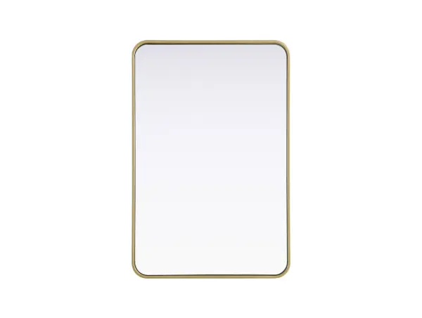 Elevate your home décor with this versatile wall mirror that combines functionality and modern design. Made from a sturdy combination of MDF, iron, and reflective mirror glass, this piece is built to last while adding a polished finish to any room. The extended depth of the frame not only provides a striking dimensional effect but also ensures the mirror's presence commands attention as a focal point. Whether you're decorating a bedroom, bathroom, or entryway, its diverse shapes—including rectangle and square—offer plenty of options to suit your style. The hand-painted black, brass, or silver finish brings a subtle yet striking touch, complemented by rounded corners for a smooth and contemporary aesthetic. With four metal inset hangers, it's ready to hang vertically or horizontally, ensuring flexibility for any layout. Available in multiple sizes, this mirror is a statement piece that blends seamlessly into both modern and classic spaces. Collection: Remy Rooms: Hallway, Living room, Bedroom, Entry Way, Office Finish: Brass Width: 24.00" Height: 36.00" Weight: 21.00 lb Extension from Wall: 2.00" Material: Iron and MDF Country of Origin: China Manufacturer Warranty: 1 year limited