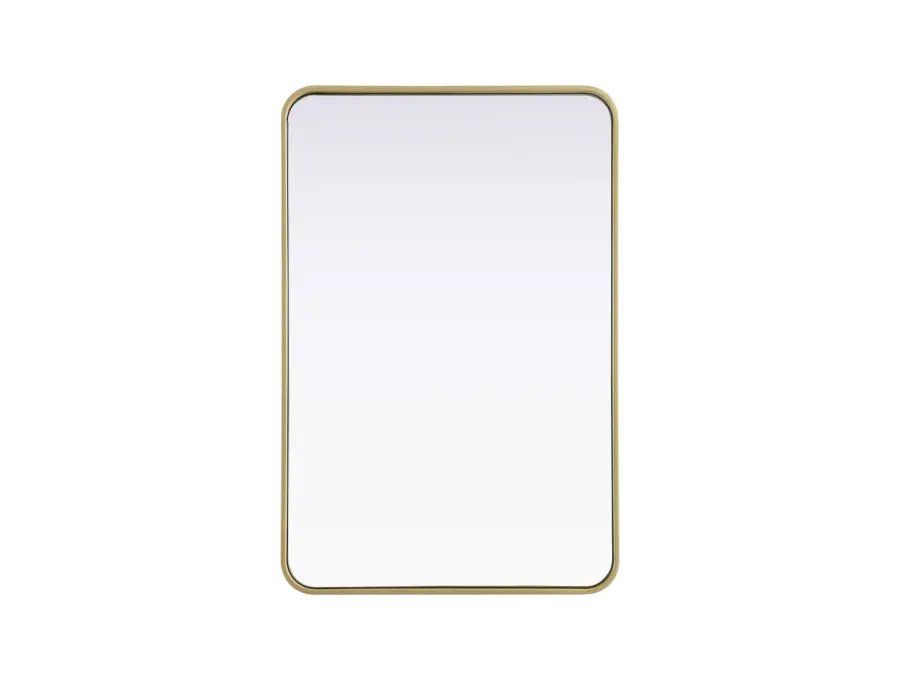 Remy 24" x 36" Wall Mirror in Brass - Image 1