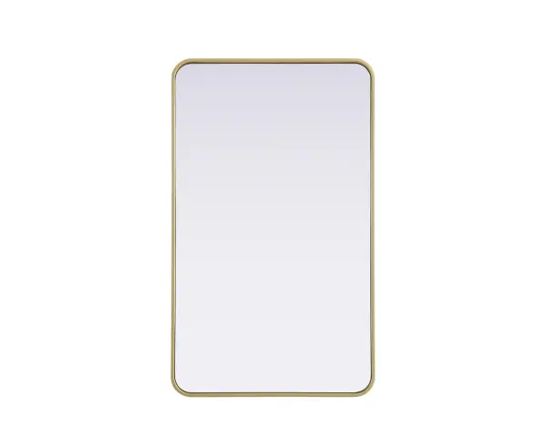 Elevate your home décor with this versatile wall mirror that combines functionality and modern design. Made from a sturdy combination of MDF, iron, and reflective mirror glass, this piece is built to last while adding a polished finish to any room. The extended depth of the frame not only provides a striking dimensional effect but also ensures the mirror's presence commands attention as a focal point. Whether you're decorating a bedroom, bathroom, or entryway, its diverse shapes—including rectangle and square—offer plenty of options to suit your style. The hand-painted black, brass, or silver finish brings a subtle yet striking touch, complemented by rounded corners for a smooth and contemporary aesthetic. With four metal inset hangers, it's ready to hang vertically or horizontally, ensuring flexibility for any layout. Available in multiple sizes, this mirror is a statement piece that blends seamlessly into both modern and classic spaces. Collection: Remy Rooms: Hallway, Living room, Bedroom, Entry Way, Office Finish: Brass Width: 24.00" Height: 40.00" Weight: 24.00 lb Extension from Wall: 2.00" Material: Iron and MDF Country of Origin: China Manufacturer Warranty: 1 year limited